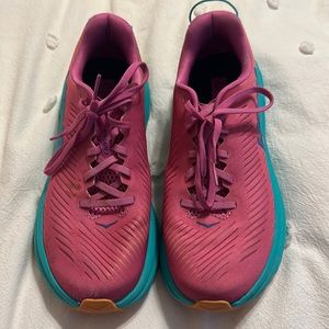Pink and blue Hoka Tennis Shoes!